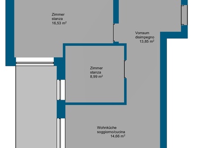 Moderne Wohnung mit großer Terrasse