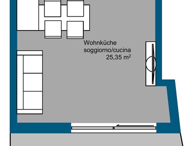 Neue 1-Zimmer Wohnung mit Garten im Zentrum