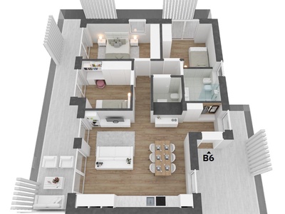 Light-filled apartment with large terrace