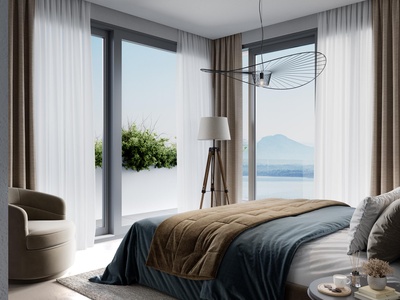 Un rifugio elegante con la brezza del lago