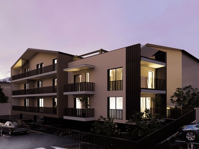 New three-room apartment with large terrace