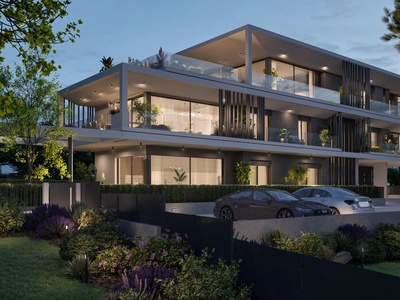 Moderno trilocale con giardino