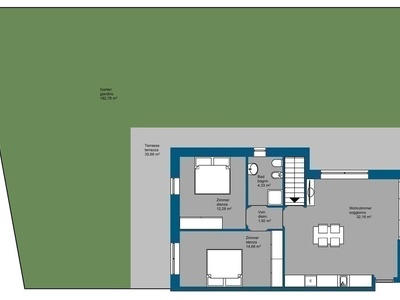 Neue Gartenwohnung mit Hobbyraum