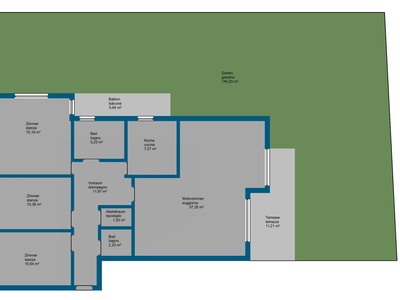 Großzügige 4-Zimmer Wohnung mit privatem Garten