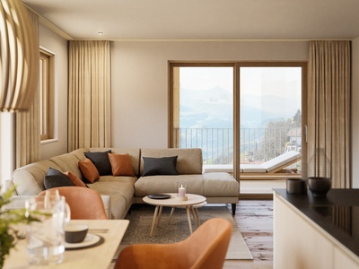 Modern apartment with large terrace
