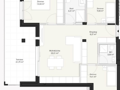 Neue 4-Zimmer Wohnung in modernem Neubau