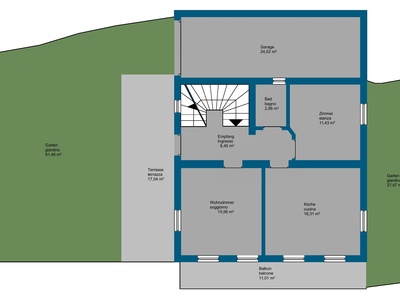 Casa idilliaca circondata da boschi e prati